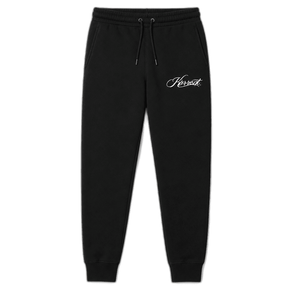 Kurrent joggers with script thigh print
