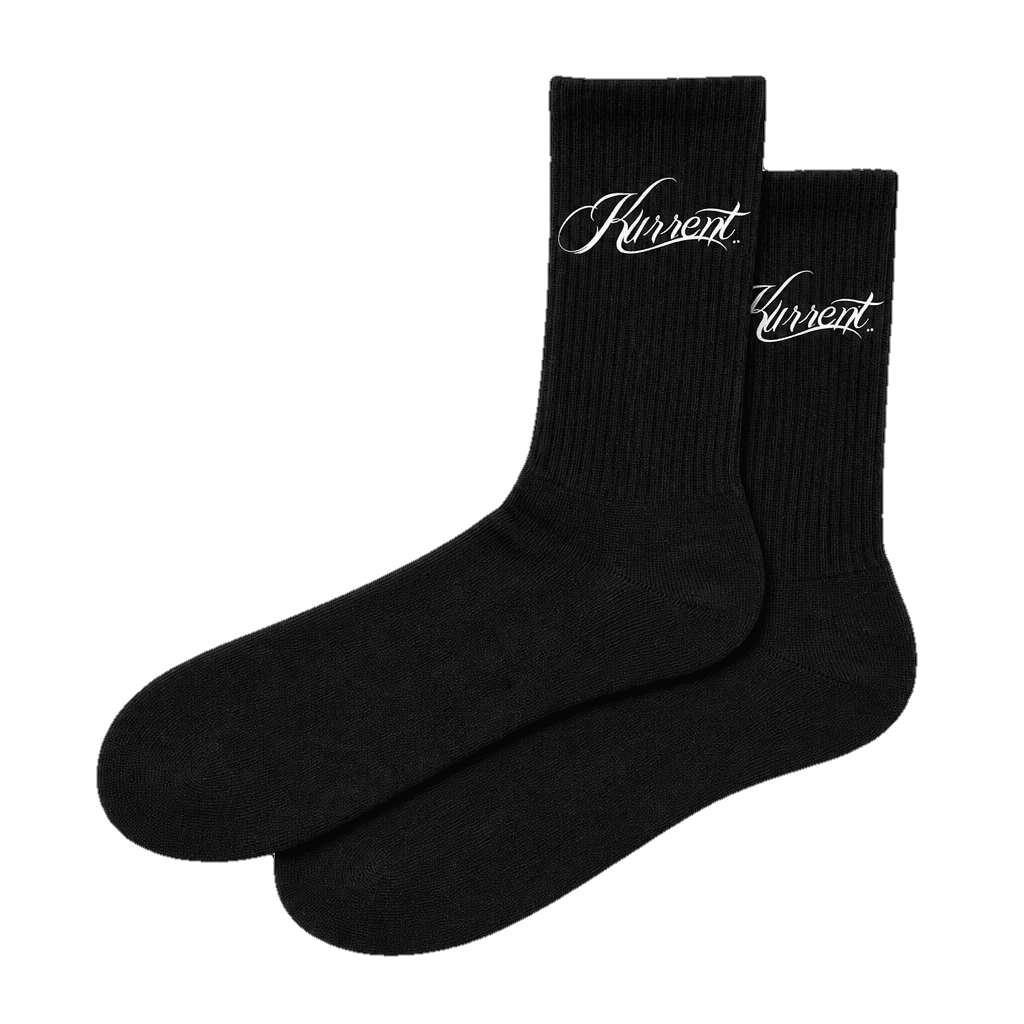 Kurrent crew socks with woven mark