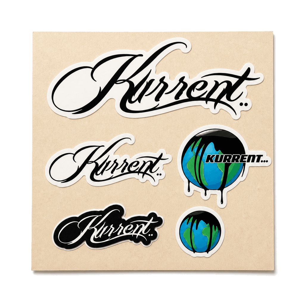 Kurrent vinyl sticker pack