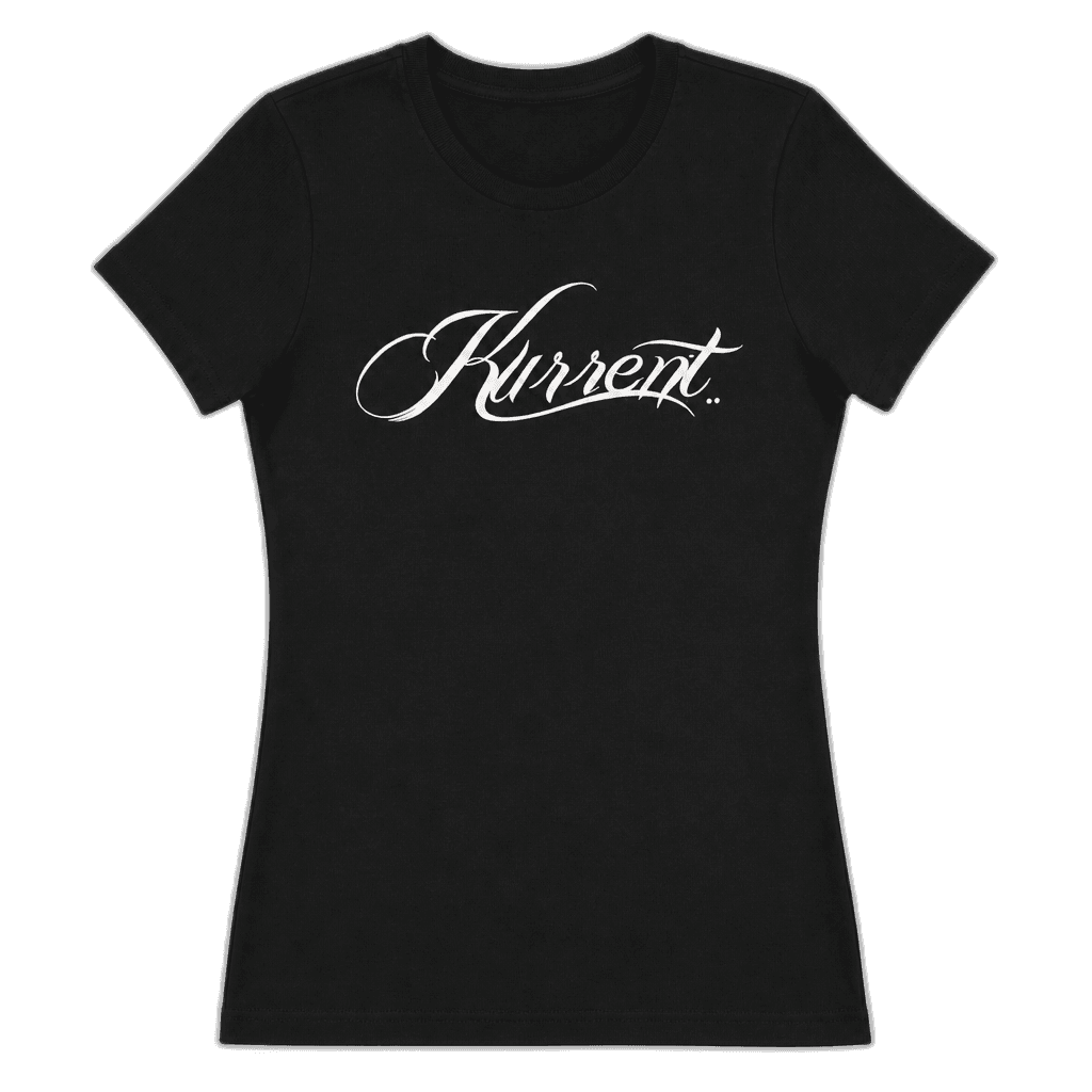 Kurrent women's tee with script chest print